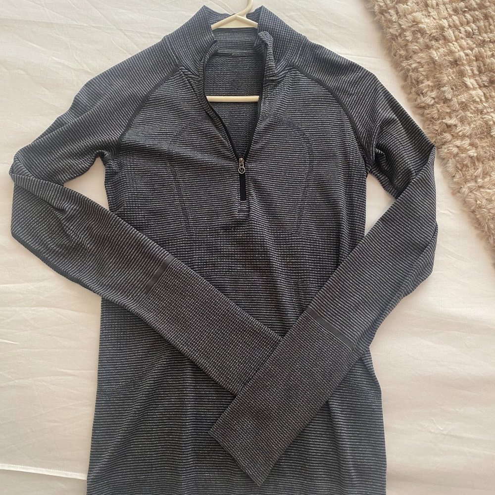 3/4 zip lulu long sleeve